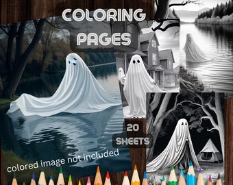 Dibujos para colorear de fantasmas