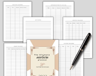 Newborn Baby Planner, Sleep & Feeding Tracker (Digital Download)