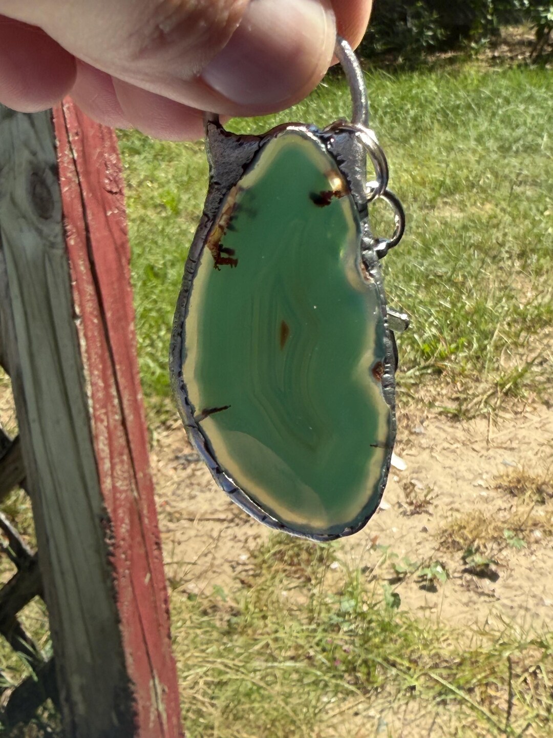 Agate Dyed Slice Keychain - Etsy