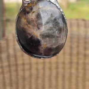 Black moonstone pendant