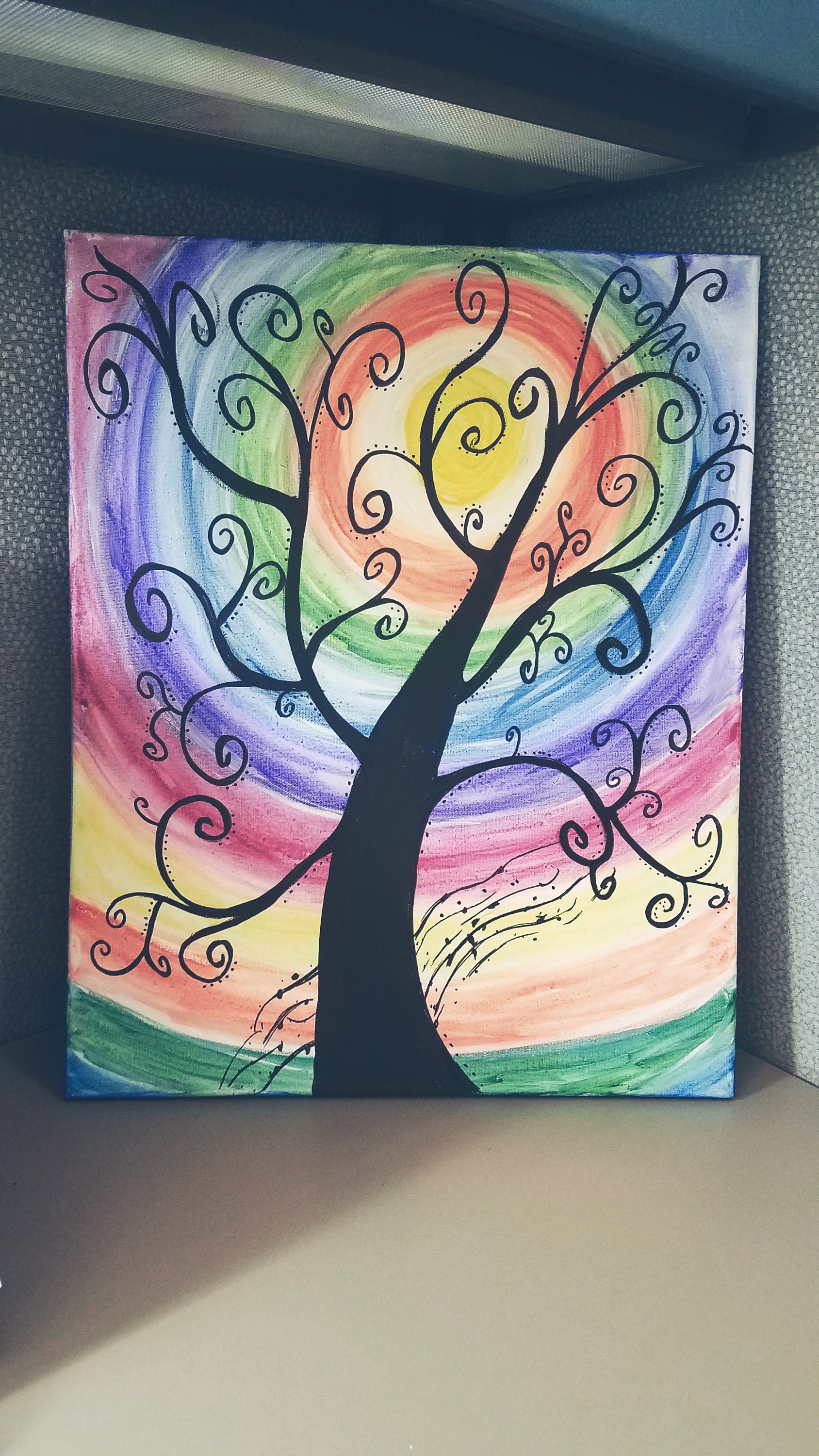 Kids Canvas Painting – Colorful Tree – The Canvas Roadshow