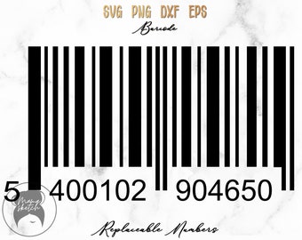 Barcode svg, Plain Barcode svg, Barcode Clipart, Vector Files, Barcode Silhouette, Digital Files,  - svg, png, eps, dxf