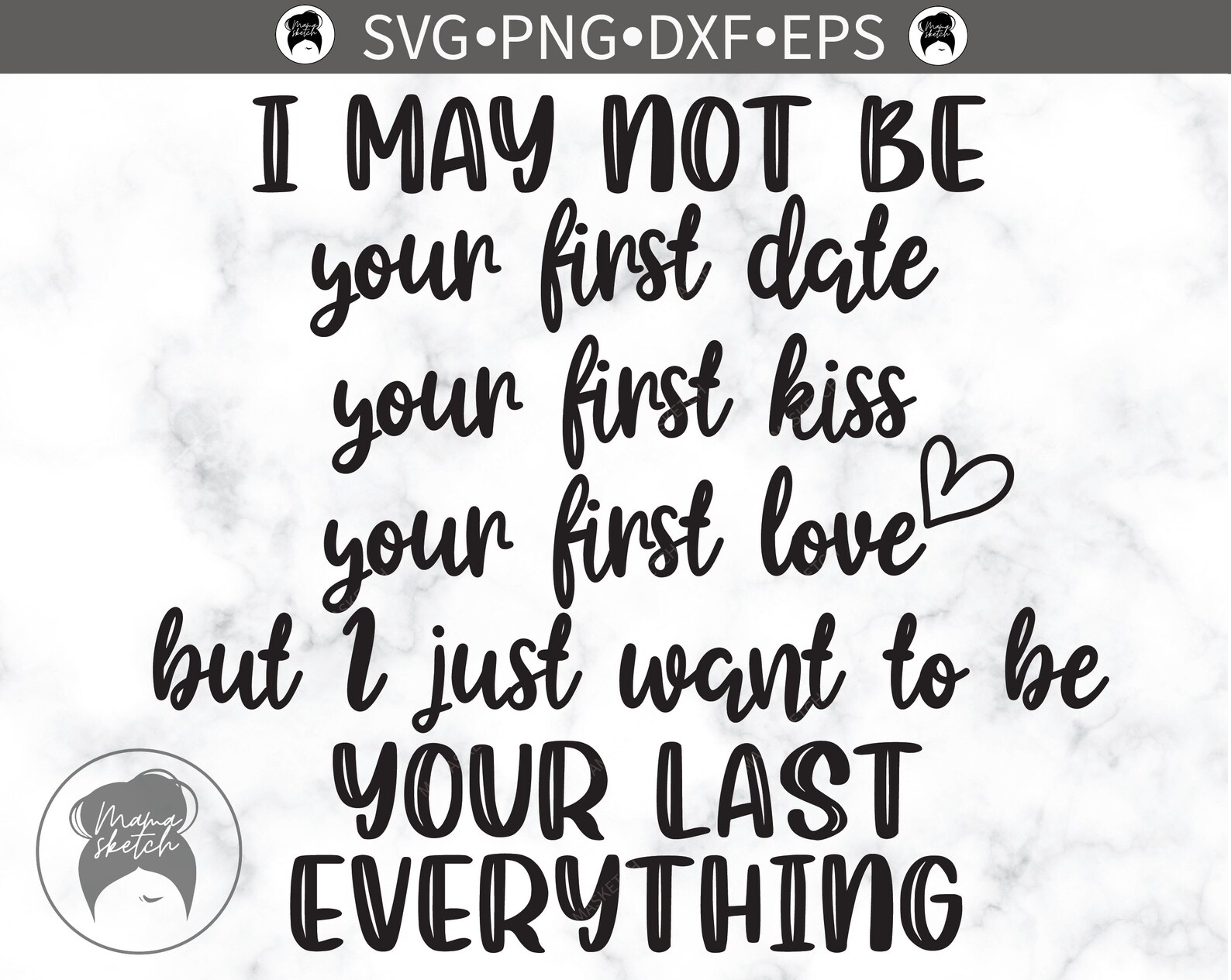 I may not be your first but I just want to be your last Etsy