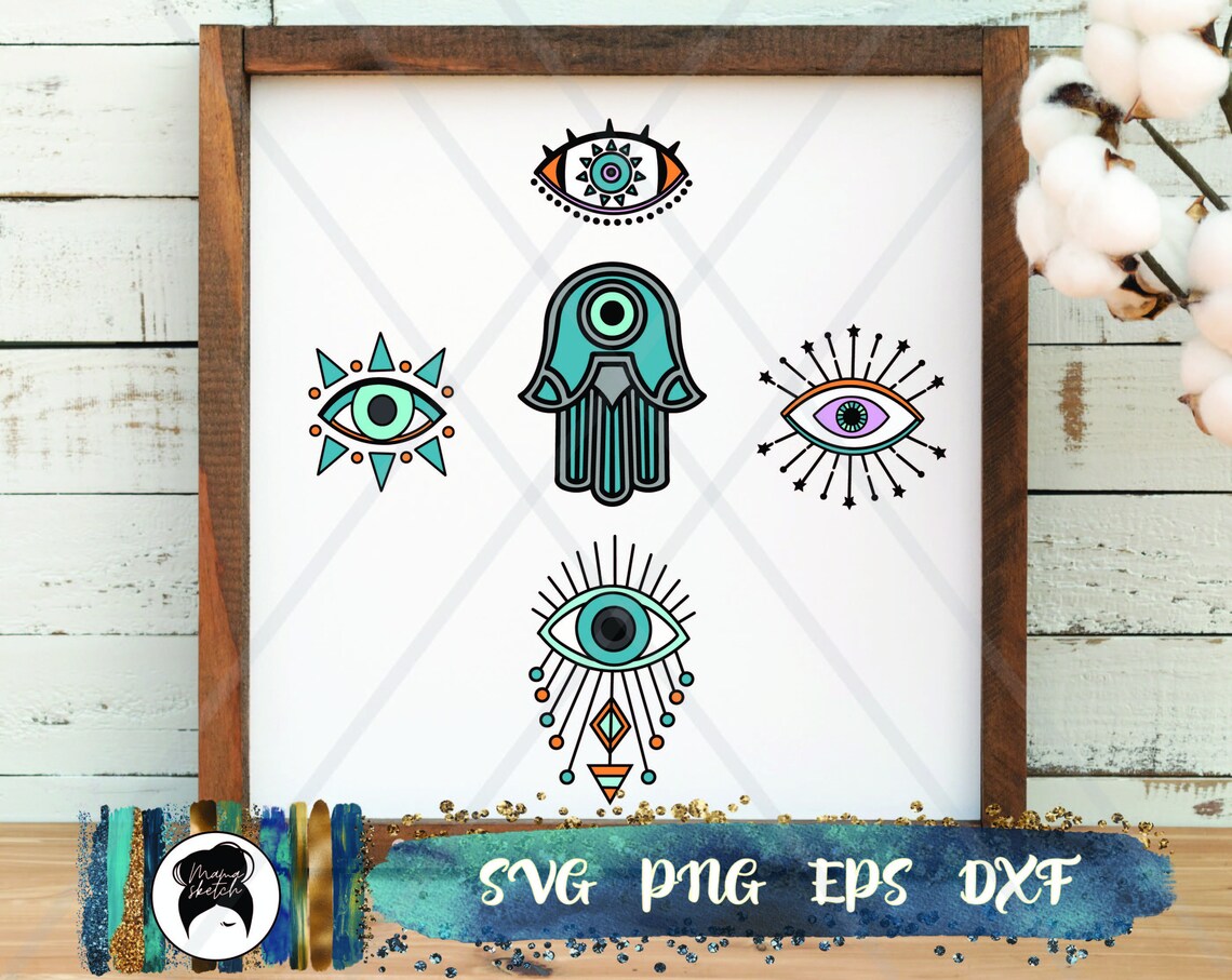 Evil Eye Svg Turkish Eye Svg Spiritual Svg Amulet | Etsy