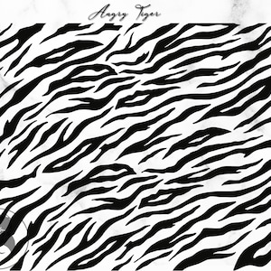 Angry Tiger Stripes svg, Tiger Pattern, Wild Animal print, Tiger Stripes, Cricut Cut Files, Fichiers numériques - svg, png, dxf, eps