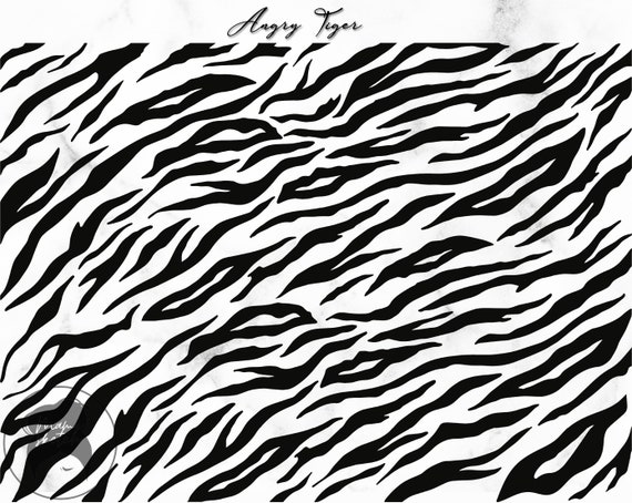 Angry Tiger Stripes Svg, Tiger Pattern, Wild Animal Print, Tiger