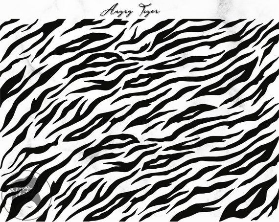 Angry Tiger Stripes Svg Tiger Pattern Wild Animal Print | Etsy