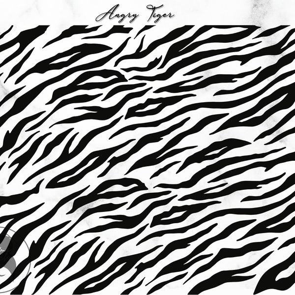 Angry Tiger Stripes svg, Tiger Pattern, Wild Animal print, Tiger Stripes, Cricut Cut Files, Digital files - svg, png, dxf, eps