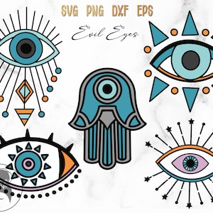 Evil Eye svg, Turkish Eye svg, Spiritual svg, Amulet, Illuminati, Evil Eye Clipart, Cricut Cut files, Digital files - svg, png, dxf, eps