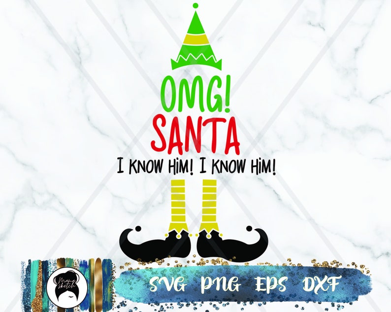 Download Buddy the Elf Movie Quote svg OMG Santa I know him svg Elf | Etsy