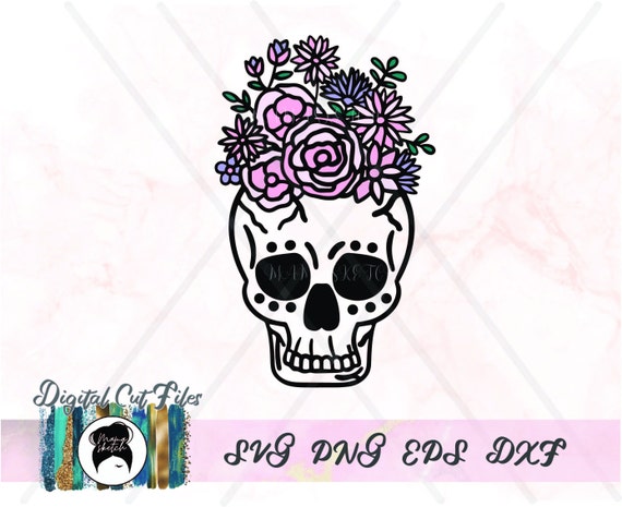 Free Free 285 Flower Skull Svg Free SVG PNG EPS DXF File