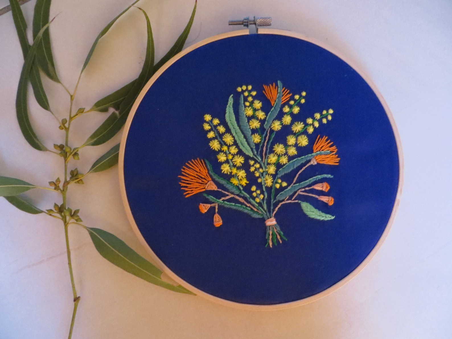 Australian Native Flower Embroidery Art Flower Embroidery Etsy