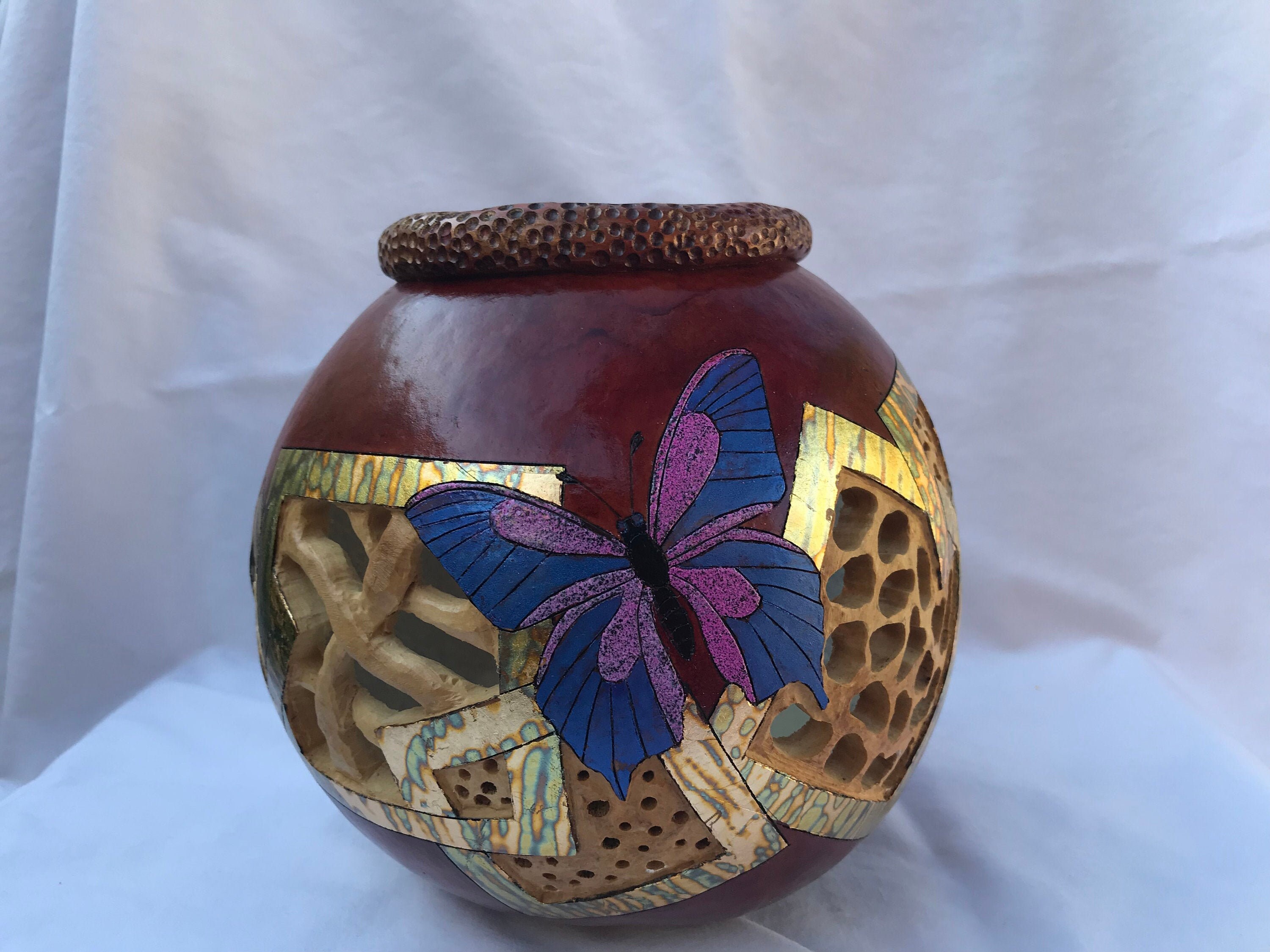 Butterfly Vase Etsy