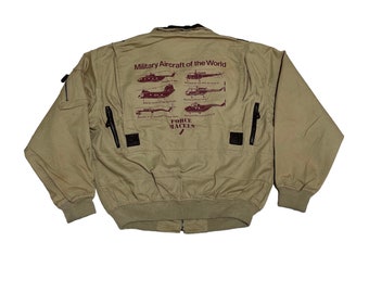 Kadoya Military Aircraft Type A2 Mix Leather Jacket