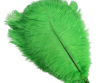 Romantic Green Ostrich Feathers 100pcs Wedding Decoration Handmade diy  Craft Feather 6-32"  Optional