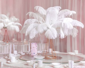 Romantic White Ostrich Feathers 10pcs Wedding Decoration Handmade diy  Craft Feather 6-32"  Optional