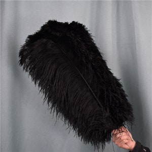 50 Pcs black Ostrich Feather for Crafts Wedding Decoration Natural Feather Table Centerpieces Party diy Accessories Carnival Plumes