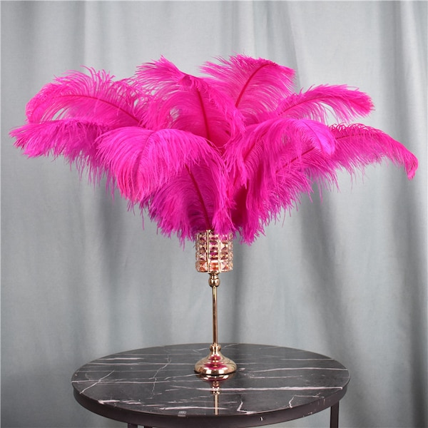 100 stuks roze rode struisvogelveren voor ambachten bruiloft decoratie natuurlijke veren tafel centerpieces partij diy accessoires carnaval pluimen