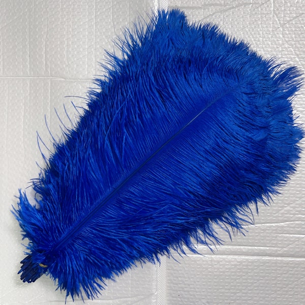 100 Pcs Royal blue Ostrich Feather for Crafts Wedding Decoration Natural Feather Table Centerpieces Party diy Accessories Carnival