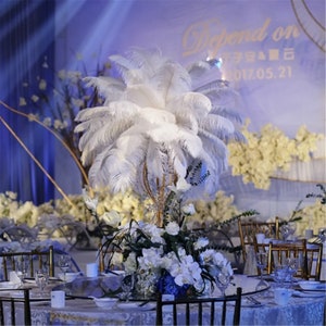 Romantic White Ostrich Feathers 10pcs Wedding Decoration Handmade diy Craft Feather 6-32 Optional image 2