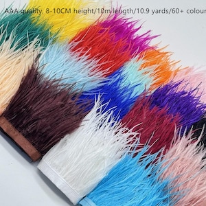Ruban De Plumes De Dinde 10m - 4 Rouges Pour Couture, Costume Et Décoration Créative