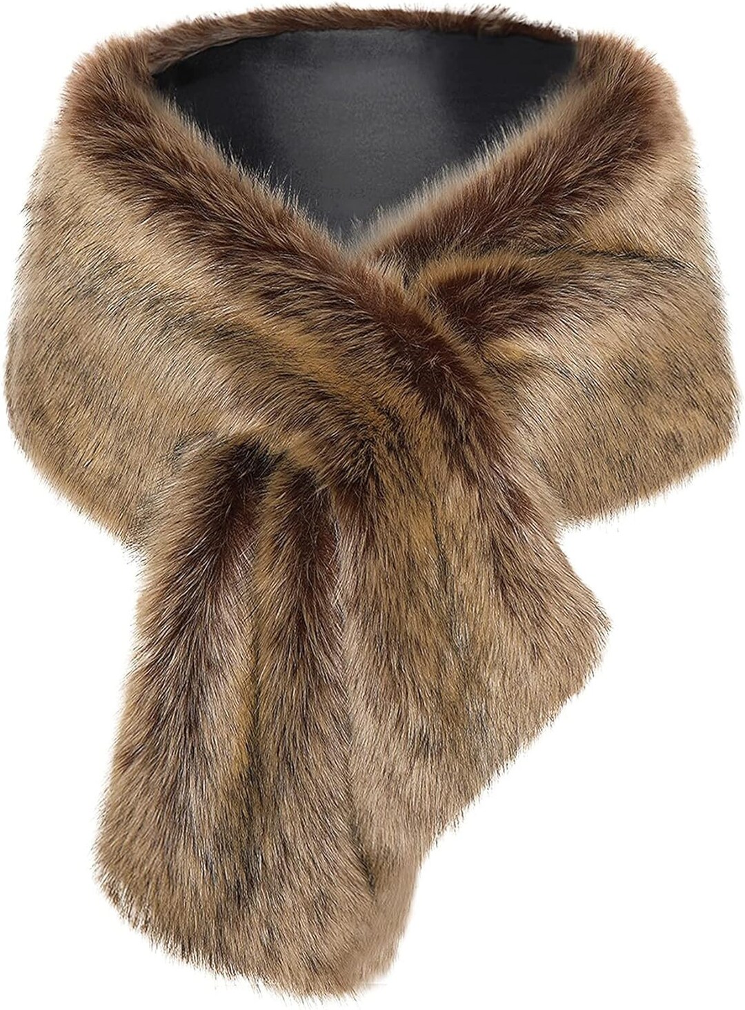faux fur collar shawl