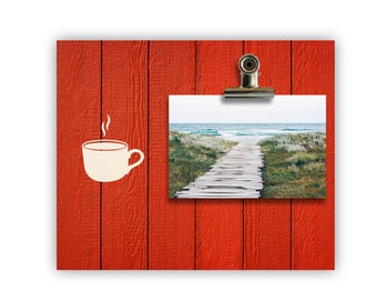 Handmade Coffee Bean Lover Picture Frame 4X6 inch Barista