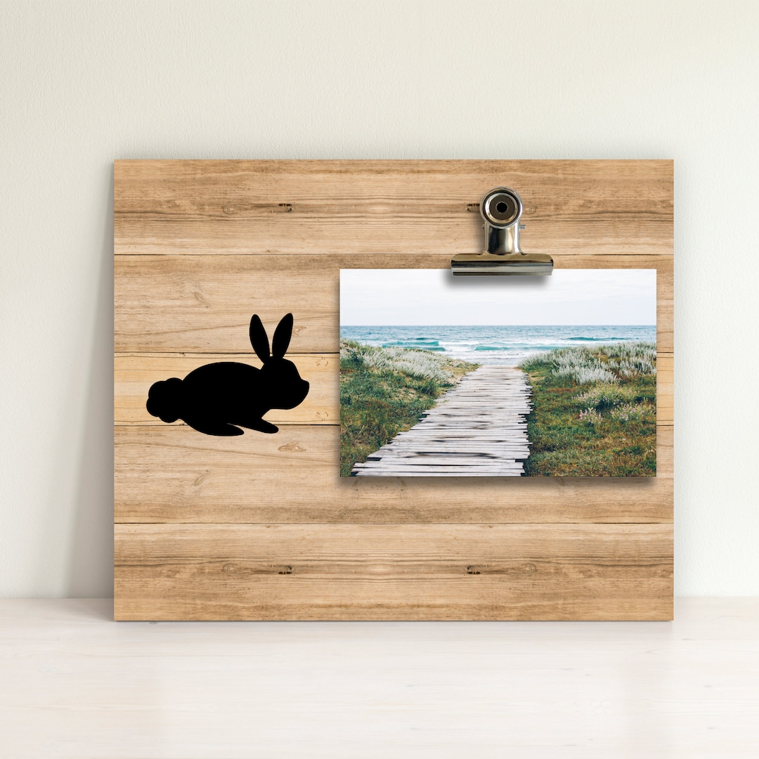 Bunny Rabbit Clip Frame Photo Frame Picture Frames ID - Etsy