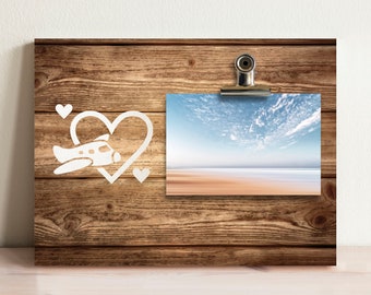 Honeymoon, Airplane, Hearts, Newlyweds, Clip Frame, Photo Frame, Picture Frames Gift, Item 1091450