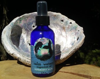 CALM WATERS Magnesium Oil Spray - Peppermint & Basil