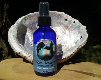 CALM WATERS Magnesium Oil Spray - Sage & Rosemary