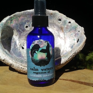 CALM WATERS Magnesium Oil Spray - Lavender & Geranium