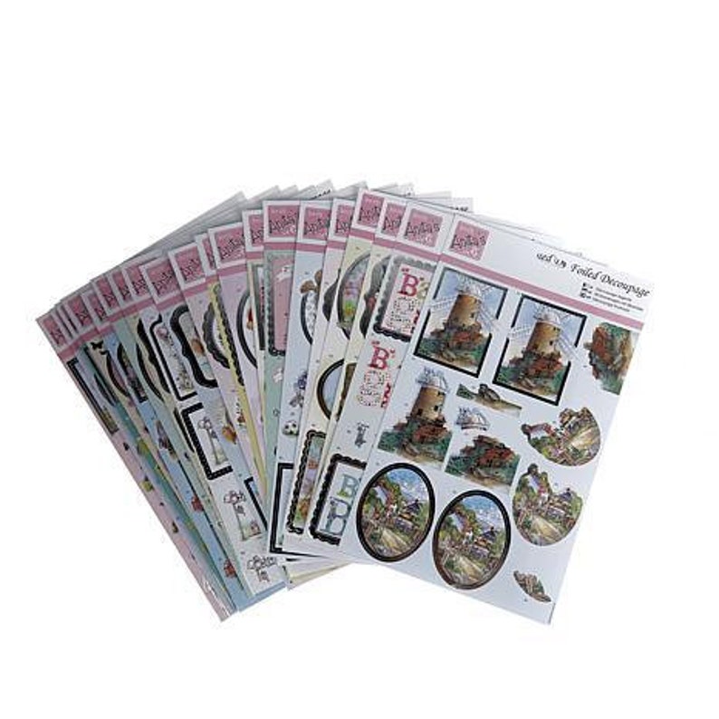 docrafts Anita/'s Foiled Decoupage Celebrations lot of 20 pages