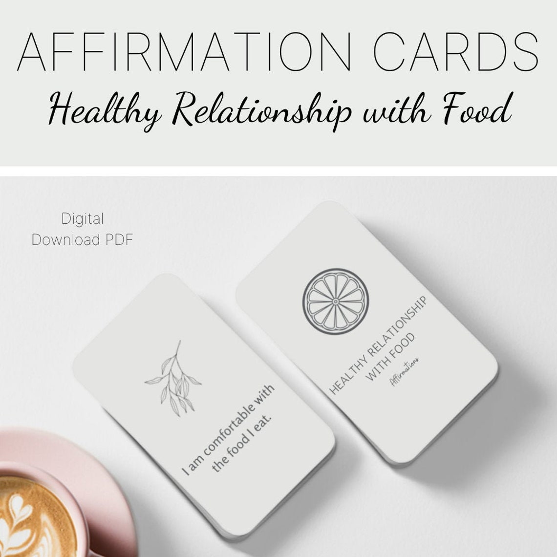 PDF Printable Affirmation Cards Healthy Relationship With - Etsy