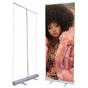 Retractable Banner Stand with Custom Graphic