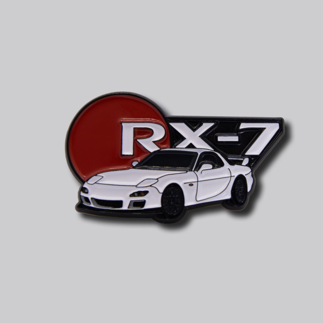 Pinstiped Rx7 Mazda RX-7 FD Rising Sun Enamel Pin - Etsy