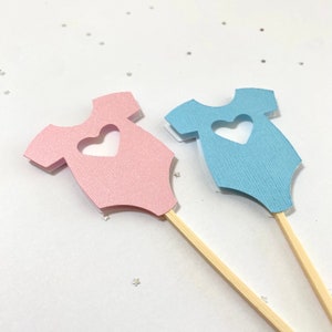 Baby Body Cupcake Toppers: Gender Reveal Food Dekoration