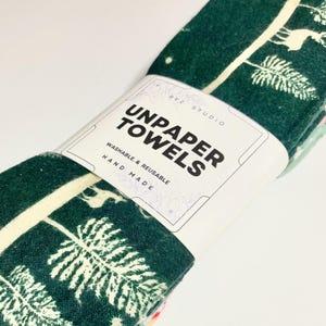 Handgefertigte Baumwoll-Flanell-Handtücher ohne Papier: Wiederverwendbar & Waschbar