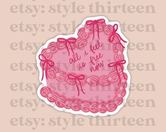 free now cake sticker | gracie abrams, tsou, the secret of us