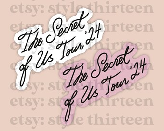 tsou tour '24 sticker | gracie abrams, tsou, the secret of us