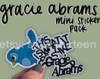 gracie abrams inspired mini sticker pack