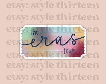 Eras Tour Ticket Inspired Sticker