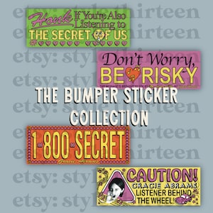 de collectie bumperstickers | gracie abrams, tsou, the secret of us