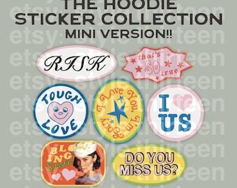 the MINI tsou hoodie inspired sticker collection | gracie abrams, tsou, the secret of us
