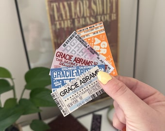 the tsou tour ticket collection | gracie abrams, tsou, the secret of us
