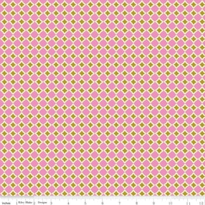 By the Yard - Sweet Honey Kisses Pink Sparkle, Pink Fabric, Pink Sparkle Fabric - High Quality Quilting Cotton by Riley Blake Designs