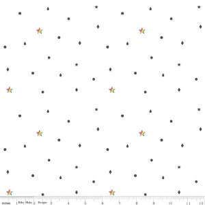 Hush Hush Rainbow, Low Volume Fabric by Riley Blake - Cotton Fabric sold by the 1/2 yard