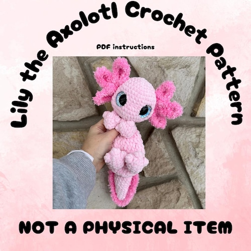 Lily the Axolotl Amigurumi Crochet Pattern (PDF) - Etsy