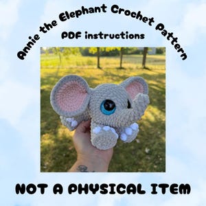 Virkmönster för Amigurumi-elefanten Annie (PDF)