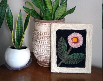 Handmade Punch Needle Wall Hanging
